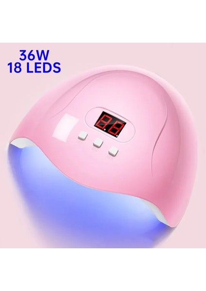 36W-X3-PEMBE USB 90W Uv LED Tırnak Lambası Manikür Için 45 Leds Tırnak Kurutucu Tüm Jeller Lehçe LCD Ekran Lamba Kurutma Çivi Manikür Araçları (Yurt Dışından) fiyatları