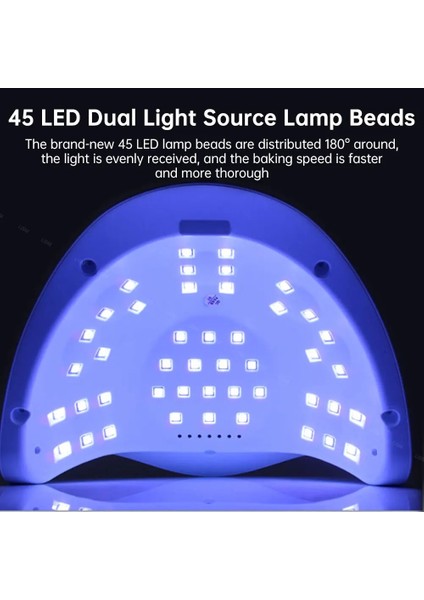 36W-X3-PEMBE USB 90W Uv LED Tırnak Lambası Manikür Için 45 Leds Tırnak Kurutucu Tüm Jeller Lehçe LCD Ekran Lamba Kurutma Çivi Manikür Araçları (Yurt Dışından) fırsatları
