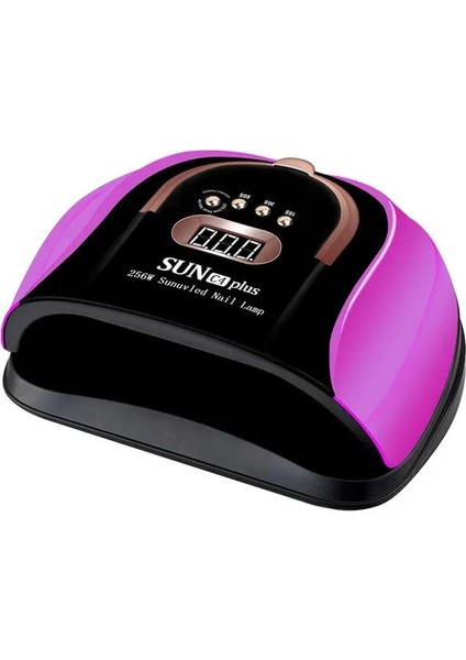 Sun C4 Plus - Pembe Us 256W Yüksek Güçlü Jel Uv LED Tırnak Lambası Cila Kabin Jeli 57 LED Tırnak Kurutucu Ekipmanı ile Manikür Lambası Için Profesyonel Kurutma Jeli (Yurt Dışından)