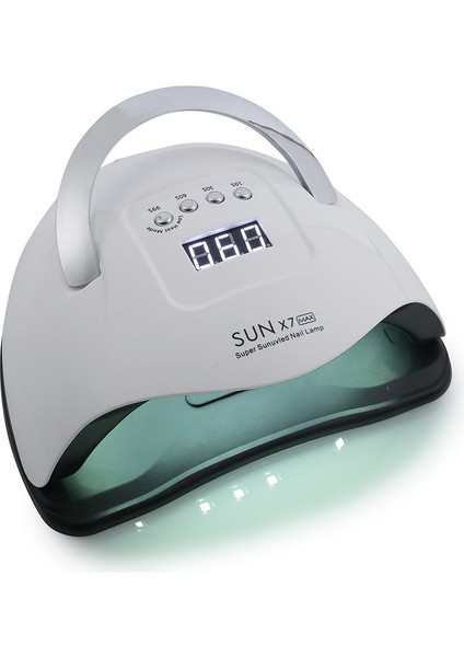 Sun X7 Max Ab 180W Sun X7 Max LED Tırnak Kurutucu Jel Lehçe Kür Lambası Alt Zamanlayıcı ile LCD Ekran Hızlı Kuru Lamba Çivi Manikür Araçları (Yurt Dışından)