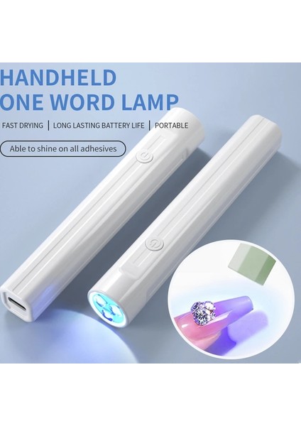 12 1 Adet Taşınabilir Mini Tırnak Lambası Kalem 3 Lamba Yuvası ile El Uv Işık Profesyonel 45S/60S Jel Cila USB Tırnak Kurutucu Tırnak Sanat Için (Yurt Dışından)