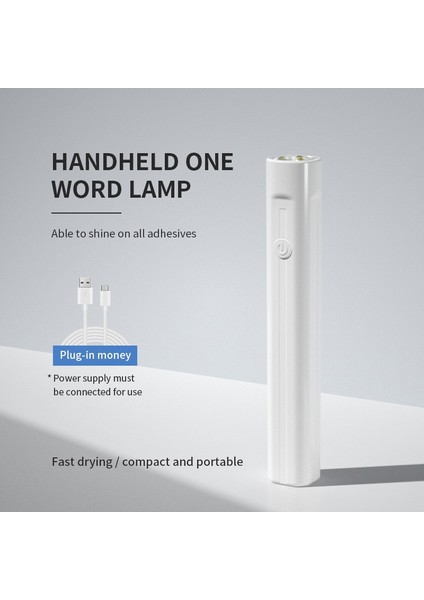 12 1 Adet Taşınabilir Mini Tırnak Lambası Kalem 3 Lamba Yuvası ile El Uv Işık Profesyonel 45S/60S Jel Cila USB Tırnak Kurutucu Tırnak Sanat Için (Yurt Dışından)