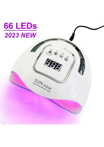 66LEDS X15MAX Pembe Abd Fişi Sun X12 / X15 Max Uv LED Çivi Lambası Profesyonel Jel Lehçe Kurutma Lambası Kırmızı Işık Hızlı Kuru Manikür Makinesi Tırnak Salonu Araçları (Yurt Dışından)