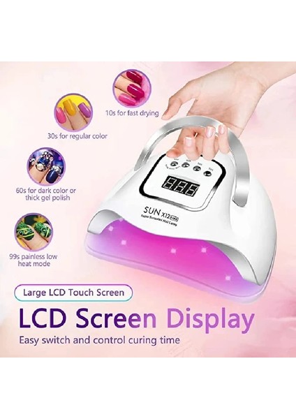66LEDS X15MAX Pembe Abd Fişi Sun X12 / X15 Max Uv LED Çivi Lambası Profesyonel Jel Lehçe Kurutma Lambası Kırmızı Işık Hızlı Kuru Manikür Makinesi Tırnak Salonu Araçları (Yurt Dışından)