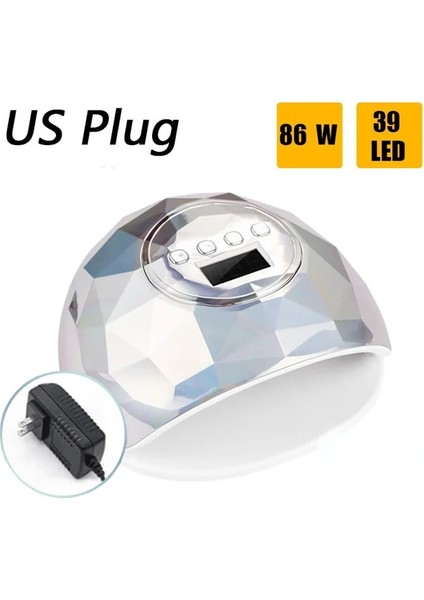 Gümüş (Abd Plug 2020 86W Uv LED Lamba Tırnak Kurutucu Tırnak Manikür Için 39 Pcs Led'li Hızlı Kuruyan Tırnak Kurutma Lambası Tüm Jel Lehçe Kür Işığı (Yurt Dışından) fiyatları