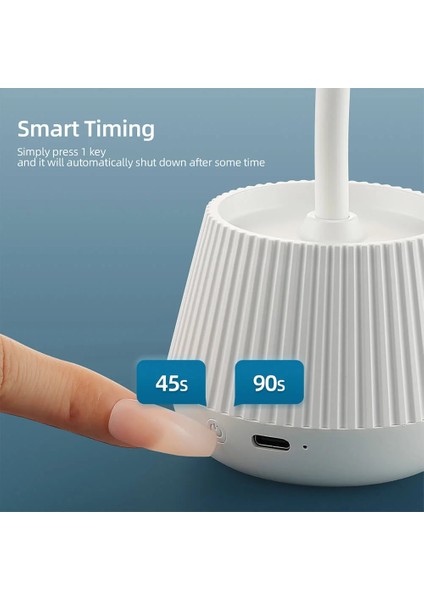 Sarı Mini Tırnak LED Lamba 24W Tırnak Kurutucu Yanlış Tırnak Manikür Lehçe Tutkal Hızlı Kuruyan Uv Işık Tırnak Lambası 360° Bükülebilir Masa Lambası Tasarımı (Yurt Dışından)