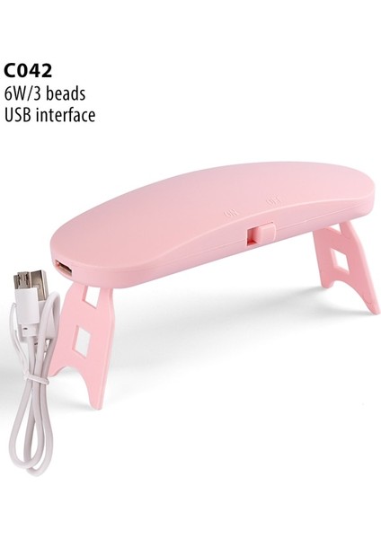 C042 Pembe USB 6W Mini Tırnak Kurutucu Mikro LED Uv Lamba Yumurta Şekli Tek Parmak Jel Vernik Kür Makinesi Manikür Tırnak Sanat Ekipmanları Aracı NLC043 (Yurt Dışından)