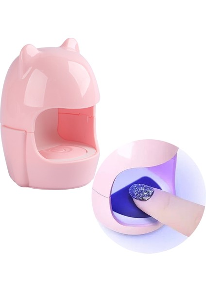 C042 Pembe USB 6W Mini Tırnak Kurutucu Mikro LED Uv Lamba Yumurta Şekli Tek Parmak Jel Vernik Kür Makinesi Manikür Tırnak Sanat Ekipmanları Aracı NLC043 (Yurt Dışından)