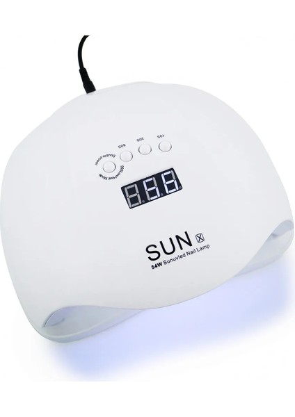 Sun X11 Max Abd Sun X5 Plus 54W Tırnak Kurutma Makinesi Uv LED Lamba Çivi Jel Lehçe Kür Lambası Alt 30/60/99S Zamanlayıcı LCD Ekran Manikür (Yurt Dışından) modelleri