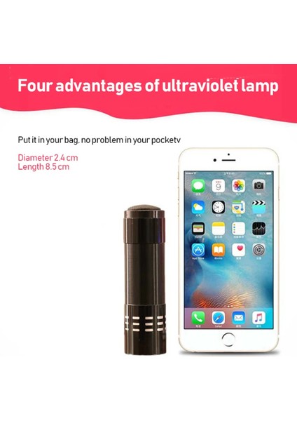 Mavi 84X24X24CM Işıklı Fener Lambası Süper Mini 9 LED El Feneri Ultraviyole Işık Tırnak Kurutucu Tırnak Jeli Maskesi Hızlı Kuruyan Manikür Aracı (Yurt Dışından)