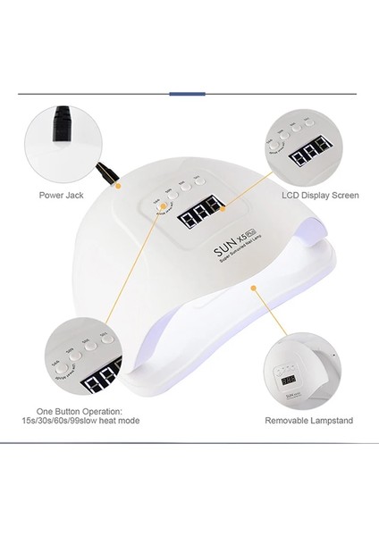 802 Abd Plug 36LED Tırnak Kurutma Lambası LED Uv Lamba Tırnaklar Için Kurutma Jeli Cila ile Akıllı Sensör Uv Lambası Manikür Salonu Aracı Ekipmanları (Yurt Dışından)