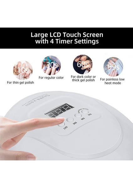 802 Abd Plug 36LED Tırnak Kurutma Lambası LED Uv Lamba Tırnaklar Için Kurutma Jeli Cila ile Akıllı Sensör Uv Lambası Manikür Salonu Aracı Ekipmanları (Yurt Dışından)
