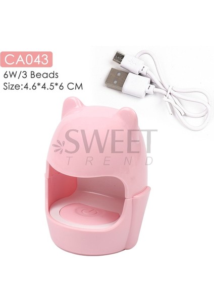 CA043 Tek Parmak Mini Tırnak Kurutucu Uv LED Lamba Kabuk Şekli USB Tırnak Lambası Manikür Makinesi Kür Lehçe Jel Araçları Tırnak Sanat Ekipmanları (Yurt Dışından)