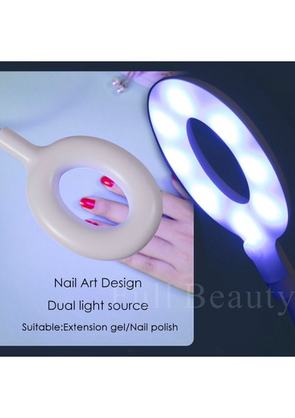 2048-BEYAZ 16W Yuvarlak Uv LED Çivi Kurutma Makinesi Lamba Makinesi Mini Donut Odak Fototerapi Işık Kür Jel Lehçe Araçları Manikür USB Kablosu SA2048 (Yurt Dışından)