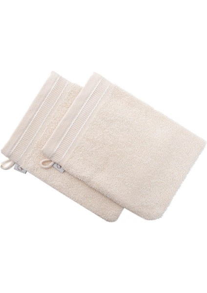 Havlu Banyo Kesesi %100 Pamuk Bukle 2'li Set Kapama Bordürlü Krem 15x20 Cm fiyatları