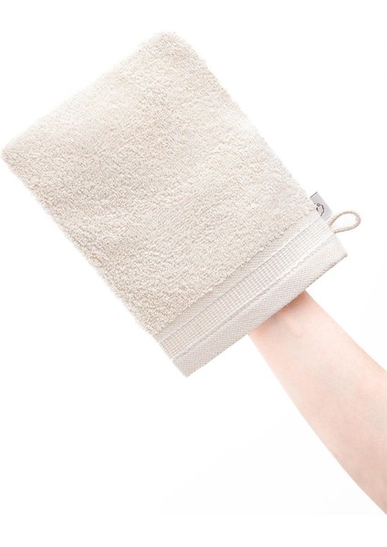Havlu Banyo Kesesi %100 Pamuk Bukle 2'li Set Kapama Bordürlü Krem 15x20 Cm modelleri