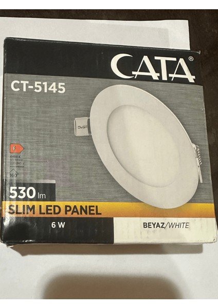 CT-5145 6W 6400K (Beyaz Işık) Sıva Altı LED Panel (2 Adet)