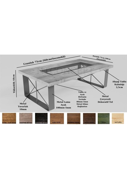 Rona Masif Ahşap Sehpa modelleri