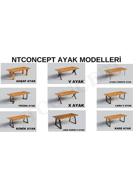 Vinne Doğal Ahşap Yemek Masası modelleri