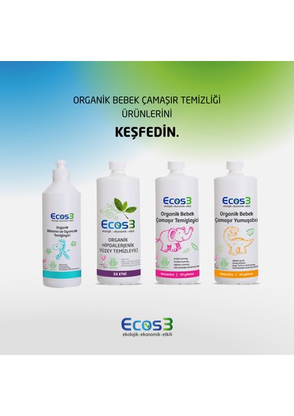 Biberon, Oyuncak ve Emzik Temizleyici, Organik & Vegan Sertifikalı, Kokusuz, Fosfatsız, 500ml fırsatları
