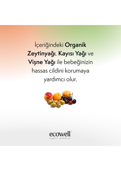 Bebek Yüz & Vücut Losyonu, Organik & Vegan Sertifikalı, Nemlendirici Krem, Parabensiz 2x300ml