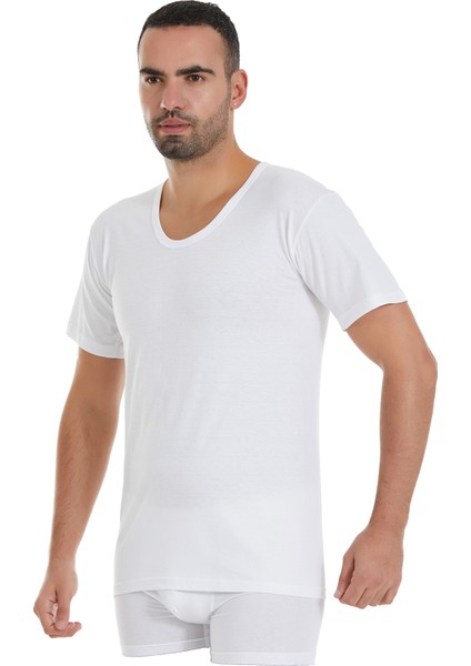 Yıldız 3'lü Bisiklet Yaka Süprem Fanila %100 Pamuk 01