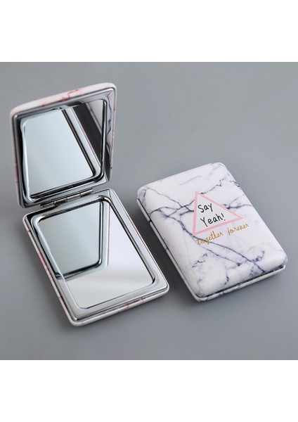 1 Makyaj Aynası Katlanır Şeffaf Cam Metal Suni Deri Ayna Seyahat Kozmetik Için (Yurt Dışından) modelleri