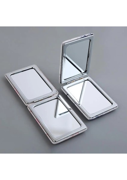 1 Makyaj Aynası Katlanır Şeffaf Cam Metal Suni Deri Ayna Seyahat Kozmetik Için (Yurt Dışından) indirimleri