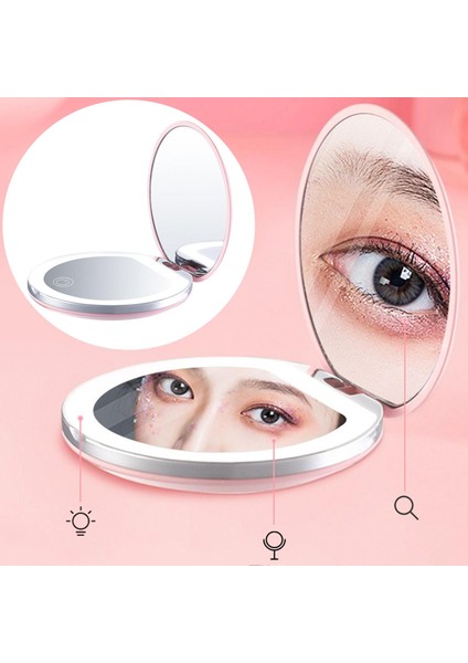 Pembe Mor USB Kompakt Şarjlı Aydınlatmalı Çanta (Yurt Dışından) fiyatları