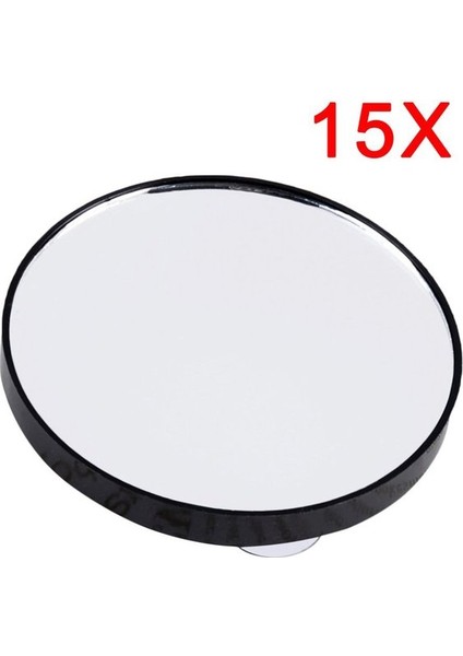 15X Büyütme Taşınabilir Vanity Mini Cep Yuvarlak Makyaj Aynaları 5x 10X 15X Iki Vantuzlu Büyüteç Ayna Kompakt Kozmetik Ayna Aracı (Yurt Dışından)