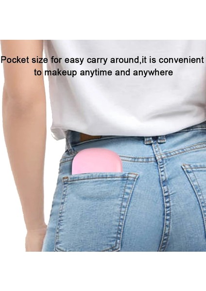 Çift Lamba Pembe Mini Kompakt LED Makyaj Aynası Işık 5x Büyütmeli Küçük Cep Taşınabilir Seyahat Pembe Siyah Katlanabilir Kozmetik Makyaj Aynaları (Yurt Dışından) fiyatları