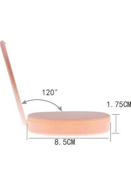 Beyaz LED Seyahat Makyaj Aynası, 3.5 Inç Işıklı Kompakt Ayna, 3x Büyütme, Elde Taşınabilir, Çift Taraflı, Cep Için Taşınabilir Katlanır Ayna (Yurt Dışından) fırsatları