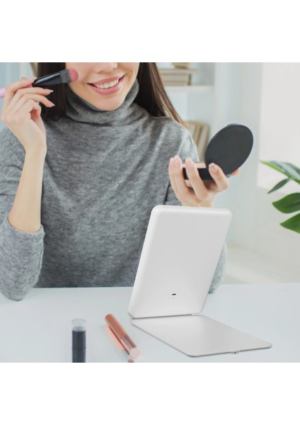 450 mm Güvenlikli LED Makyaj Aynası Işıklı Masa Makyaj Aynası USB Şarjlı Katlanır Işıklı Makyaj Aynası Taşınabilir Dokunmatik Masa Aynası (Yurt Dışından) modelleri