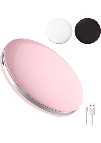3x Mor 5 Renk 3x Büyüteç Işıklı Makyaj Aynası Işık Mini Yuvarlak Taşınabilir LED Makyaj Aynası Algılama USB Şarj Edilebilir Makyaj Aynası (Yurt Dışından)