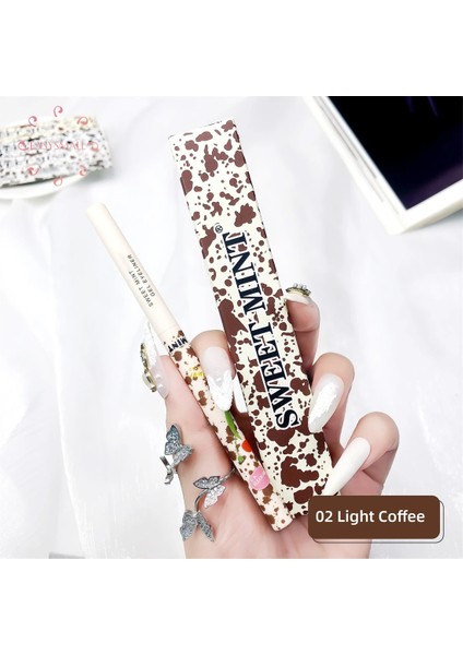 03 Koyu Kahverengi Ultra-Ince Su Geçirmez Likit Eyeliner Kore Makyajı (Yurt Dışından) modelleri