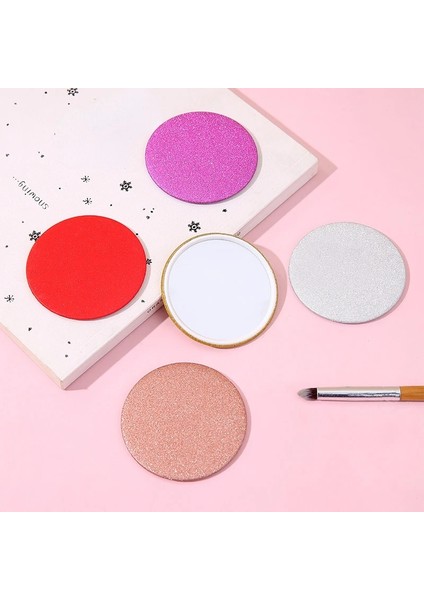 1 Adet Rastgele Renk 1 Adet Taşınabilir Mini Ayna Basit Düz Renk Kız Taşınabilir Makyaj Aynası Küçük Cep Pullu Öğrenci Küçük Yuvarlak Ayna (Yurt Dışından)