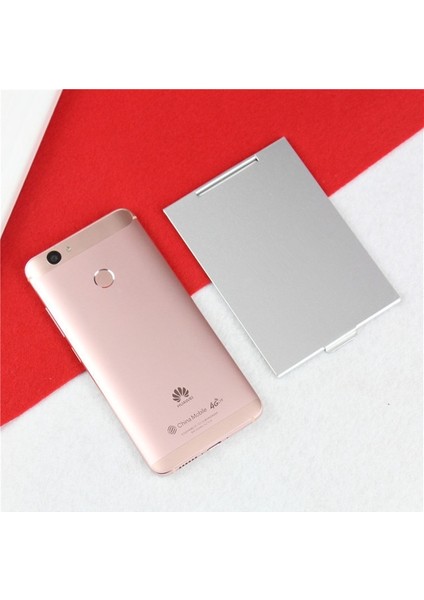 115 80MM Alüminyum Katlanır Ayna Mini Kompakt Cep Aynası Makyaj El Ayakta Taşınabilir Küçük Ayna Vanity Katlanabilir Kozmetik Araçları (Yurt Dışından)