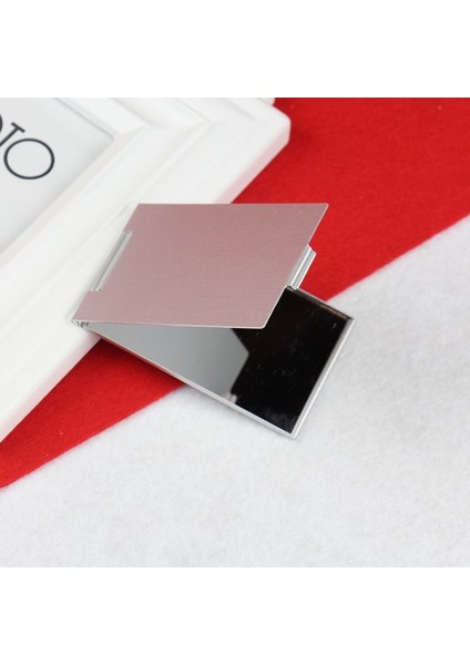 115 80MM Alüminyum Katlanır Ayna Mini Kompakt Cep Aynası Makyaj El Ayakta Taşınabilir Küçük Ayna Vanity Katlanabilir Kozmetik Araçları (Yurt Dışından) modelleri