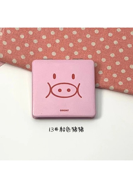 Gülümseyen Bulutlar Makyaj Aynası Taşınabilir Büyüteç El Kare Makyaj Ayakta Vanity Katlanabilir Cep Aynası Sevimli Kompakt Kızlar (Yurt Dışından) indirimleri