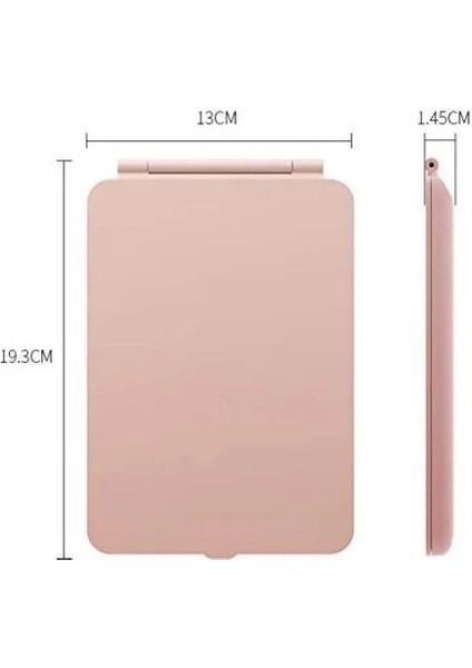 Pembe ve 10X Ayna Büyütmeli Katlanabilir Makyaj Aynası Mini Ayna Dokunmatik Ekran Işığı Makyaj Aynası Modları USB Şarj Edilebilir Katlanır LED Ayna (Yurt Dışından) indirimleri