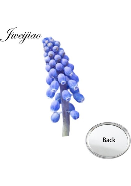 FS54 Youhaken Şebboy Çiçek Resimleri Baskılı Mini Yuvarlak Tek Tarafı Düz Cep Aynası Kompakt Taşınabilir Makyaj Vanity El Aynaları (Yurt Dışından)