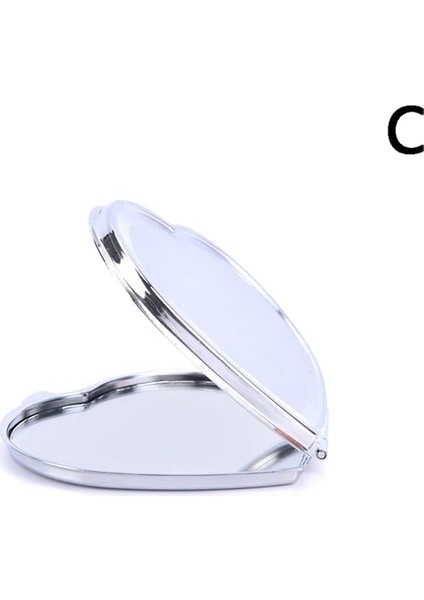 Resim Olarak Taşınabilir Katlanır Paslanmaz Çelik Makyaj Aynası Masaüstü Pu Küçük Ayna Makyaj Güzellik Araçları Seyahat Çanta Aynalar (Yurt Dışından)