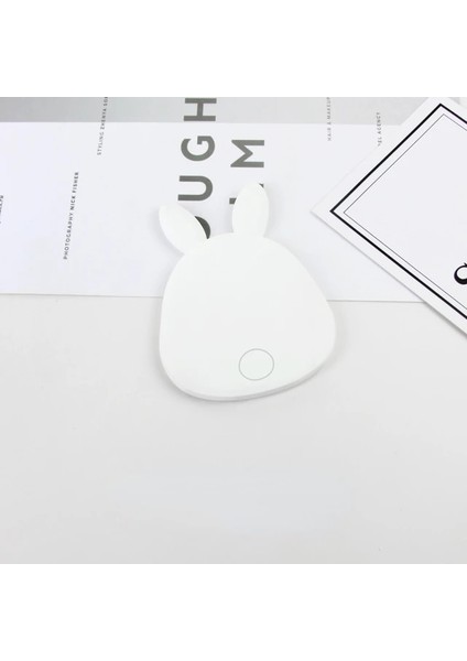 1 Tavşan Ayı Şekli Makyaj Aynası Taşınabilir Kompakt Cep Aynası Kadın Kız Kozmetik Küçük Kompakt Makyaj Aynaları (Yurt Dışından)