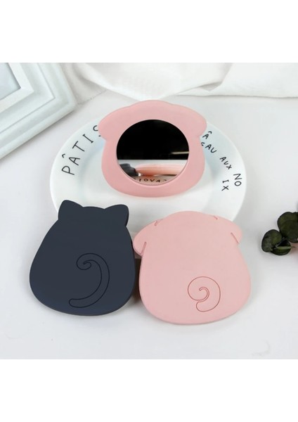 1 Tavşan Ayı Şekli Makyaj Aynası Taşınabilir Kompakt Cep Aynası Kadın Kız Kozmetik Küçük Kompakt Makyaj Aynaları (Yurt Dışından) indirimleri