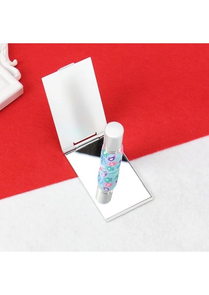 115 80MM Alüminyum Katlanır Ayna Mini Kompakt Cep Aynası Makyaj El Ayakta Taşınabilir Küçük Ayna Vanity Katlanabilir Kozmetik Araçları (Yurt Dışından) indirimleri