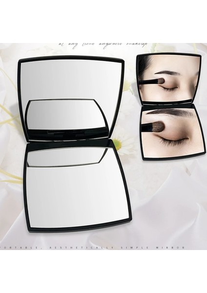 Rpp 1 Adet Kadın Moda Siyah Taşınabilir Makyaj Aynası Pürüzsüz Çift Taraflı Katlanır Küçük Kare Ayna Fit Seyahat Makyaj Araçları (Yurt Dışından) modelleri