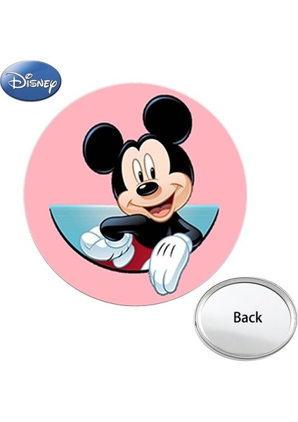 DSY157 Disney Mickey Mouse Tek Taraflı Fotoğraf Baskılı Cep Aynası Minnie Mouse Kompakt Taşınabilir Makyaj Çantası Aynalar Kadınlar Için DSY157 (Yurt Dışından)