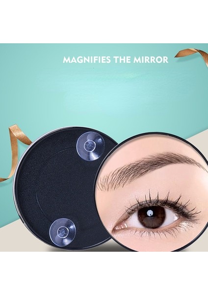 8.8 cm Çap 15X 15/10/5xportable Vanity Mini Cep Yuvarlak Makyaj Büyüteç Aynası Iki Vantuzlu Kompakt Kozmetik Ayna Aracı (Yurt Dışından) fırsatları