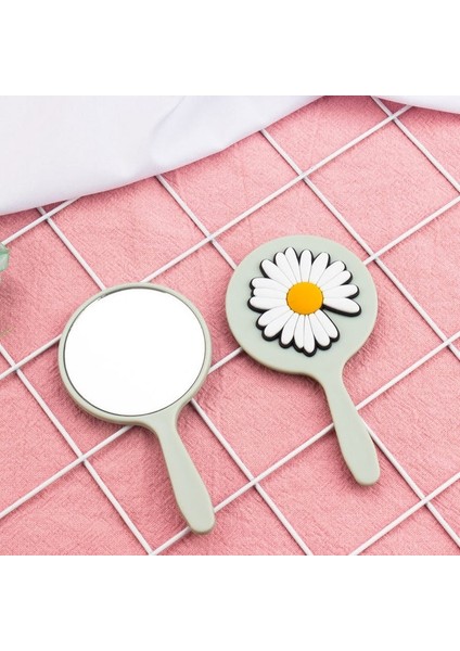 Papatya Kore Sevimli Mini Makyaj Aynaları Taşınabilir El Cep El Aynası Çilek Ayı Gökkuşağı Makyaj Vanity Kompakt Minik Ayna (Yurt Dışından)