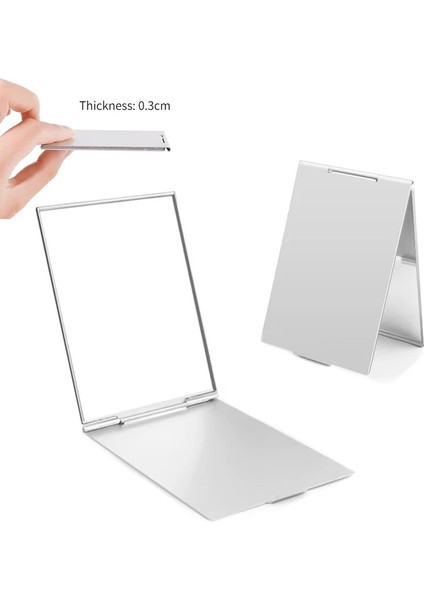 Tavşan Alüminyum Katlanır Ayna Cep Mini Taşınabilir Makyaj Aynaları Seyahat El Küçük Ayna Vanity Katlanabilir Kompakt Kozmetik Araçları (Yurt Dışından) fiyatları